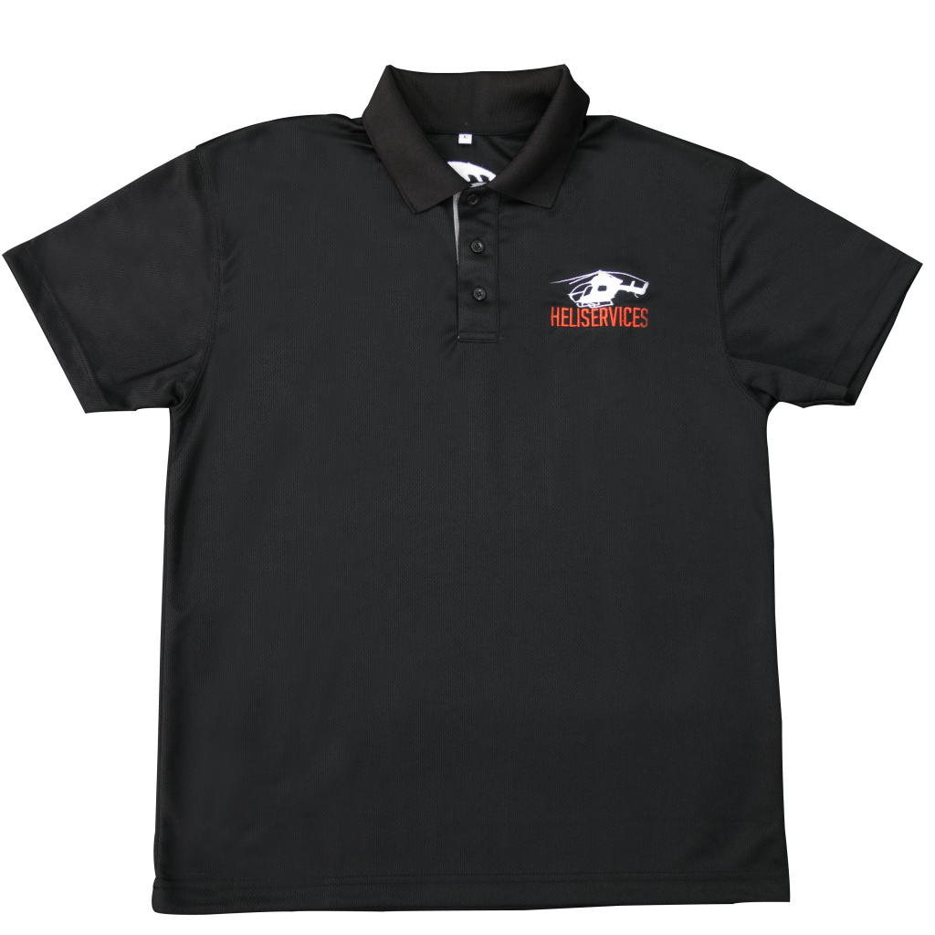 HS 100% Polyester Polo Shirt - Heliservices HK Ltd